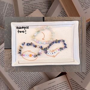 ❂ custom text crystal bracelets ❂